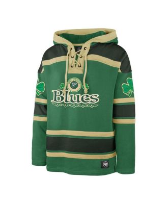Men's Kelly Green St. Louis Blues St. Patrick's Day McLucky Superior Lacer Pullover Hoodie