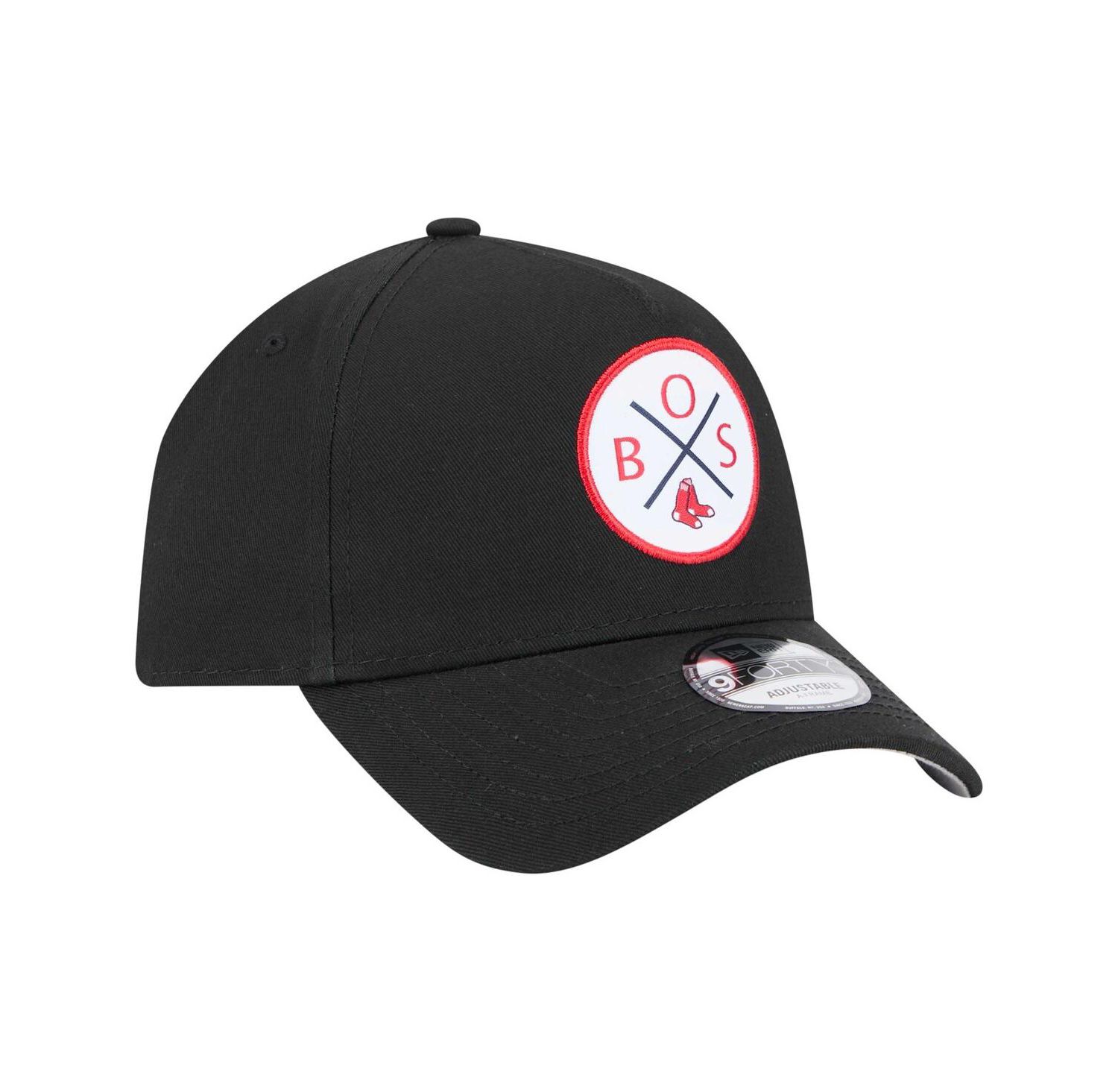 Men's Black Boston Red Sox 9FORTY A-Frame Adjustable Hat