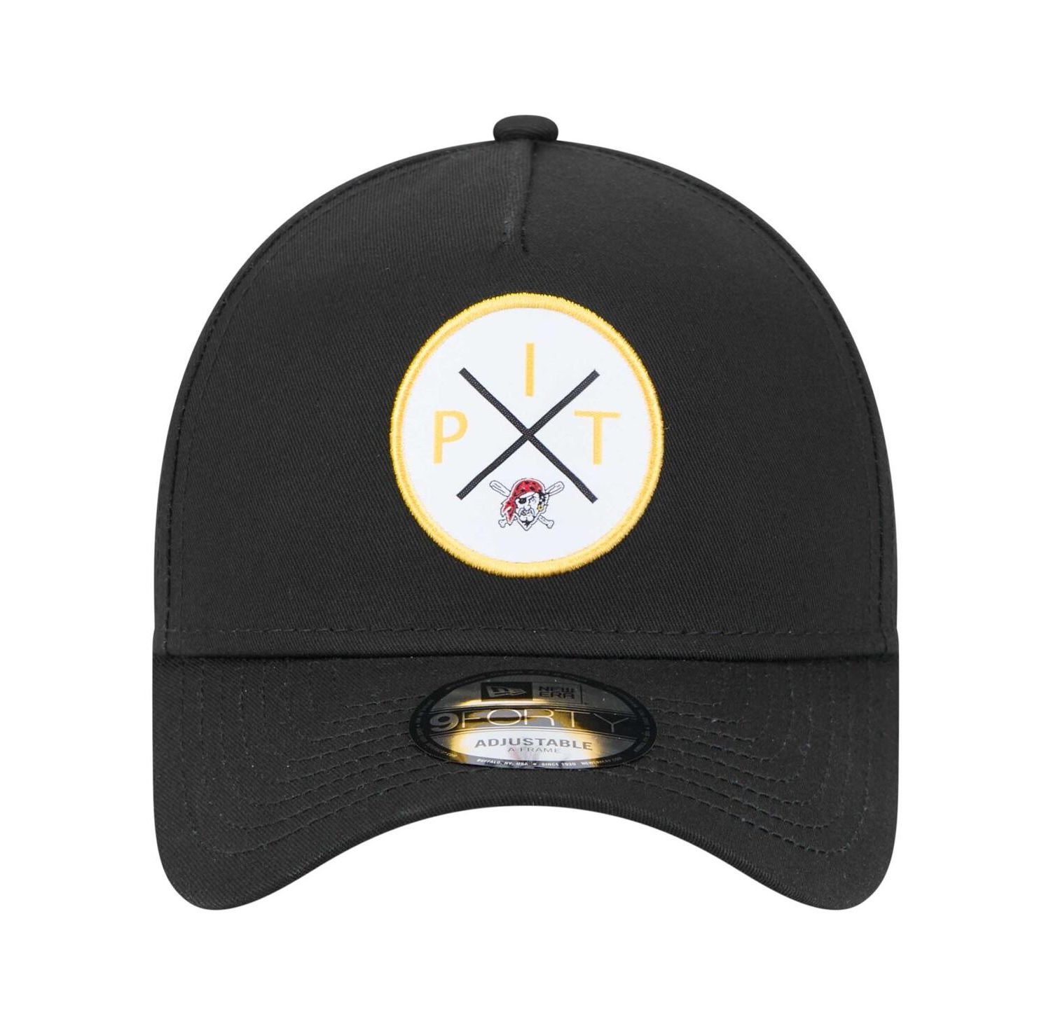 Men's Black Pittsburgh Pirates 9FORTY A-Frame Adjustable Hat