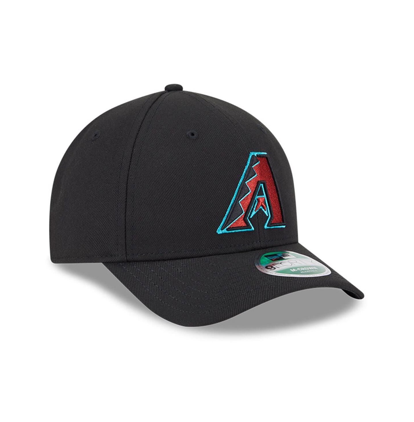 Мужская кепка New Era Black Arizona Diamondbacks Player Replica 9FORTY Adjustable Hat — фото 4