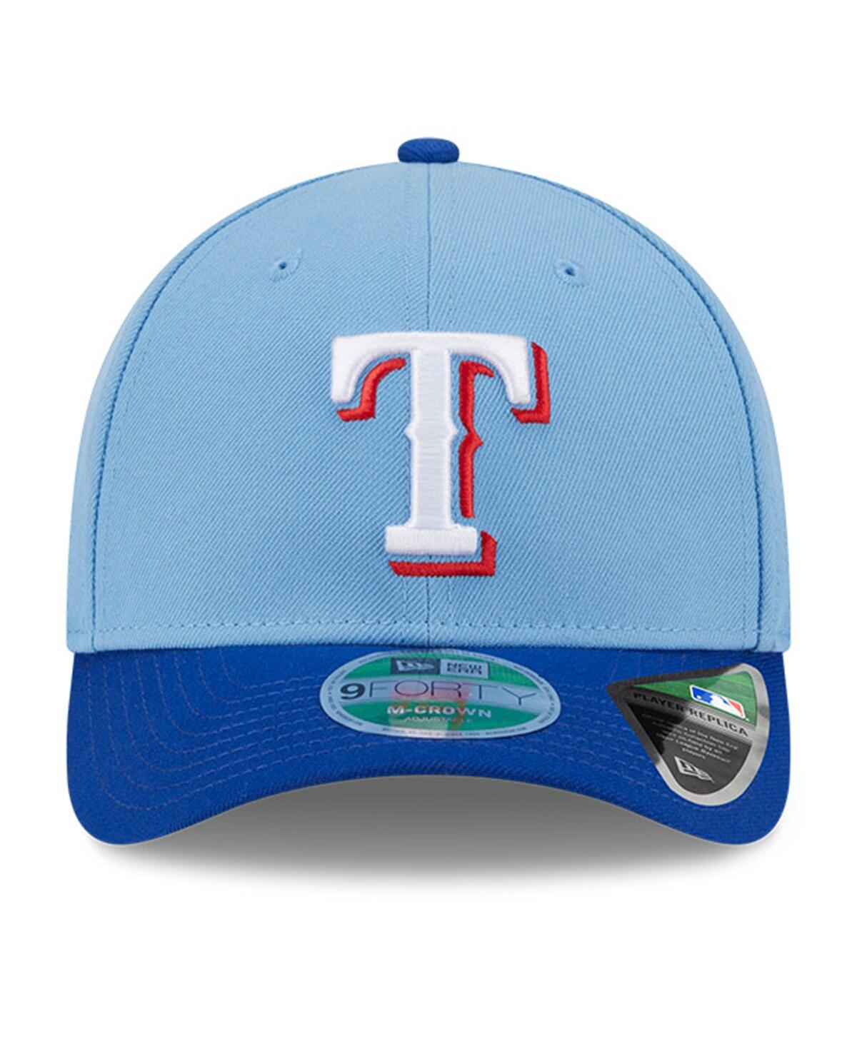 NEW ERA MEN'S LIGHT BLUE TEXAS RANGERS PLAYER REPLICA 9FORTY ADJUSTABLE HAT 