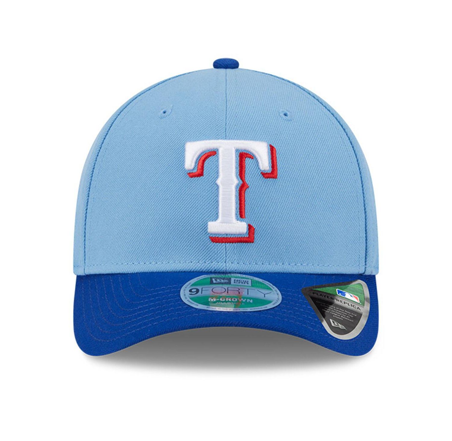 Men's Light Blue Texas Rangers Player Replica 9FORTY Adjustable Hat
