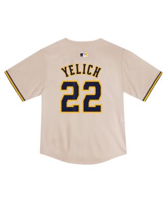 Toddler Christian Yelich Cream Milwaukee Brewers Home Game Jersey