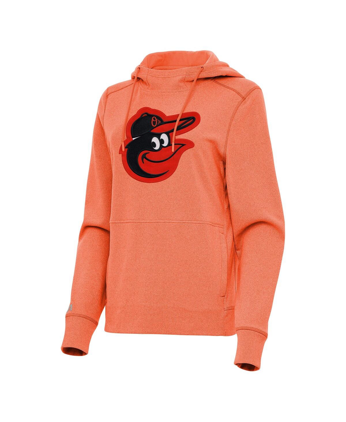Women's Heather Orange Baltimore Orioles Justice Pullover Hoodie - Heather Orange