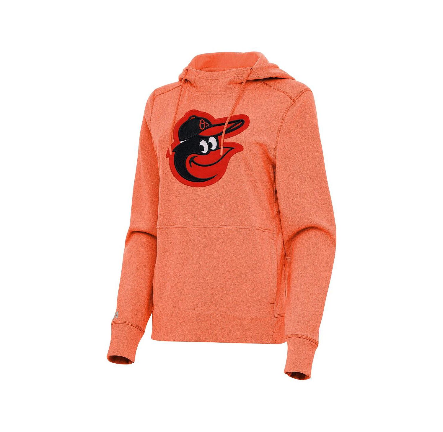 Women's Heather Orange Baltimore Orioles Justice Pullover Hoodie