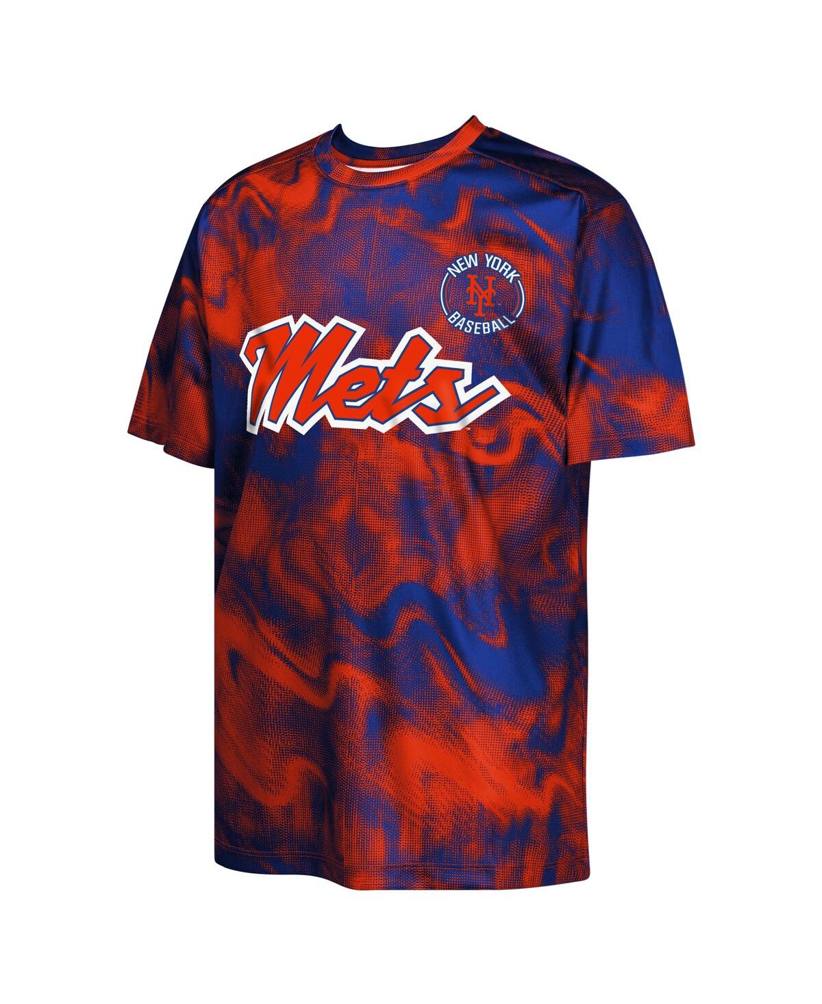 Outerstuff Big Boys And Girls Royal/red New York Mets Pinch Hitter T-shirt In Royal,red