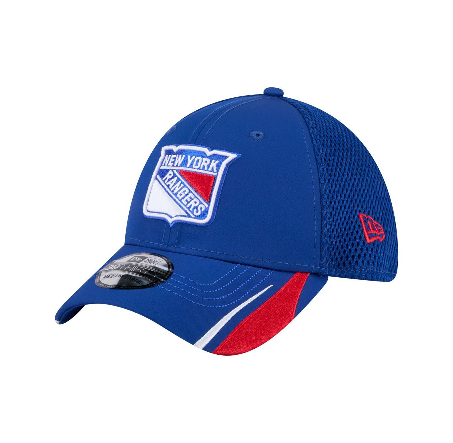 Men's Blue New York Rangers Linear Featherweight 39THIRTY Flex Hat