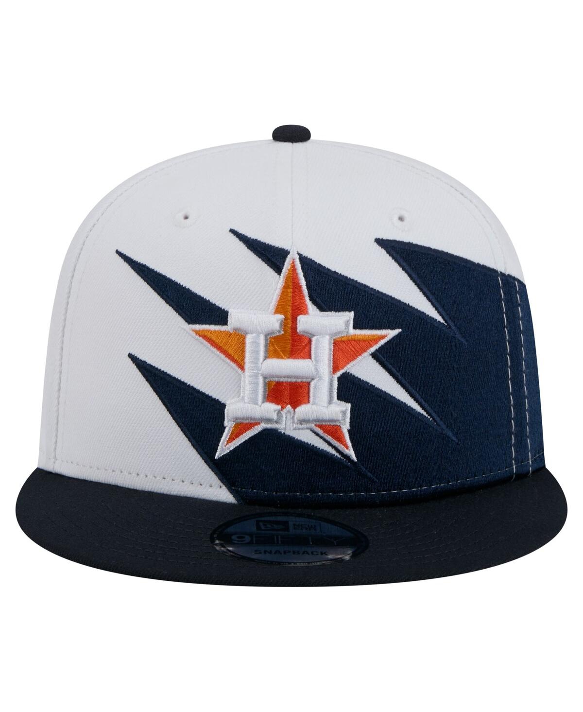 NEW ERA MEN'S NAVY/WHITE HOUSTON ASTROS JAGGED 9FIFTY SNAPBACK HAT 