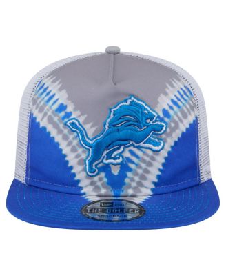 Men's Gray/Blue Detroit Lions Throwback Dye Golfer Snapback Hat
