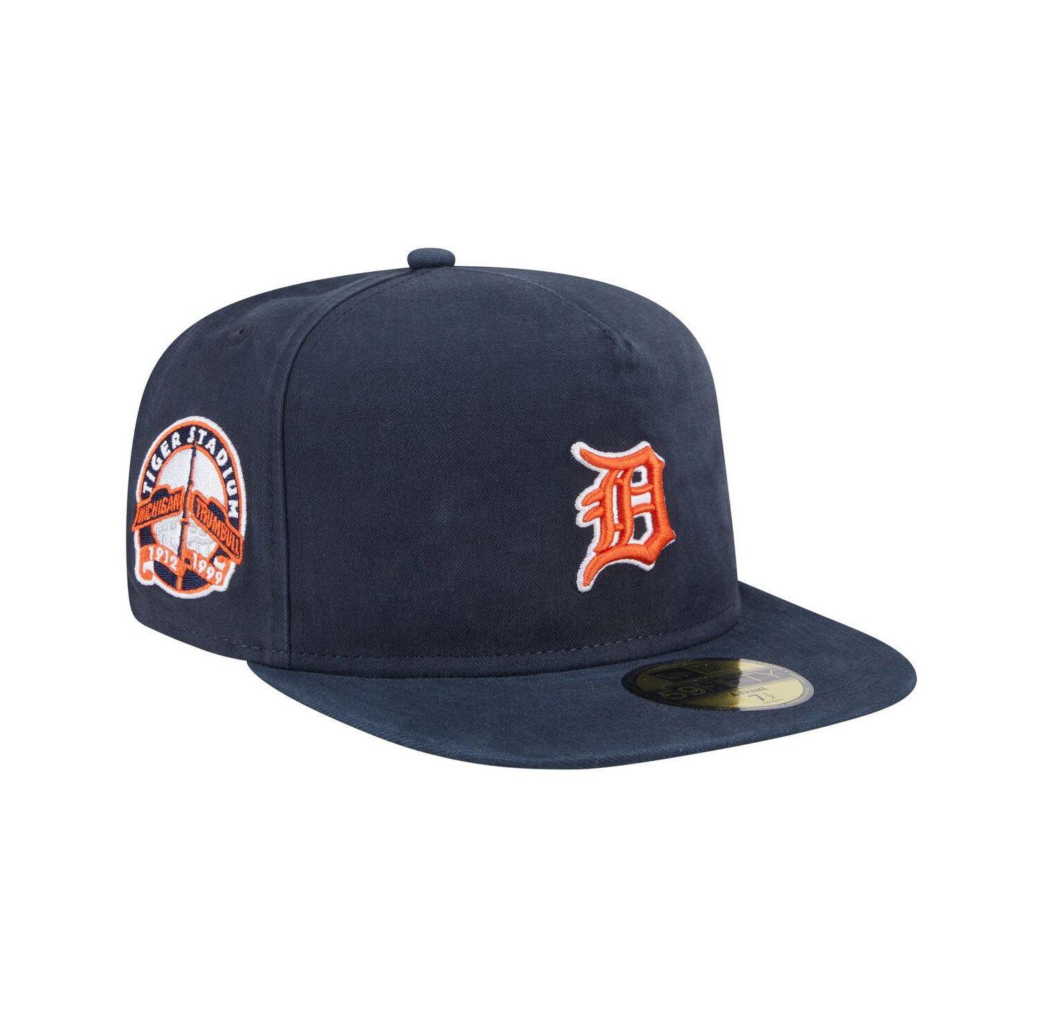 Men's Black Detroit Tigers Championship Side Flag A-Frame 59FIFTY Fitted Hat
