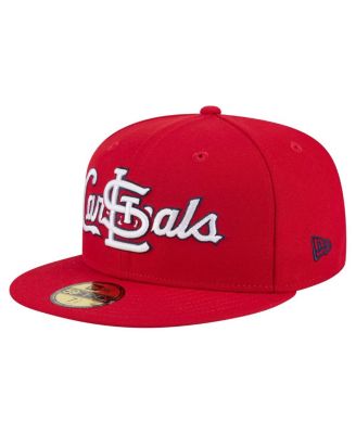 New Era - Men's Red St. Louis Cardinals Overlap 59FIFTY Fitted Hat