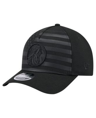 New Era - Men's Black Minnesota Timberwolves Game Day Flag A-Frame 9FORTY Adjustable Hat
