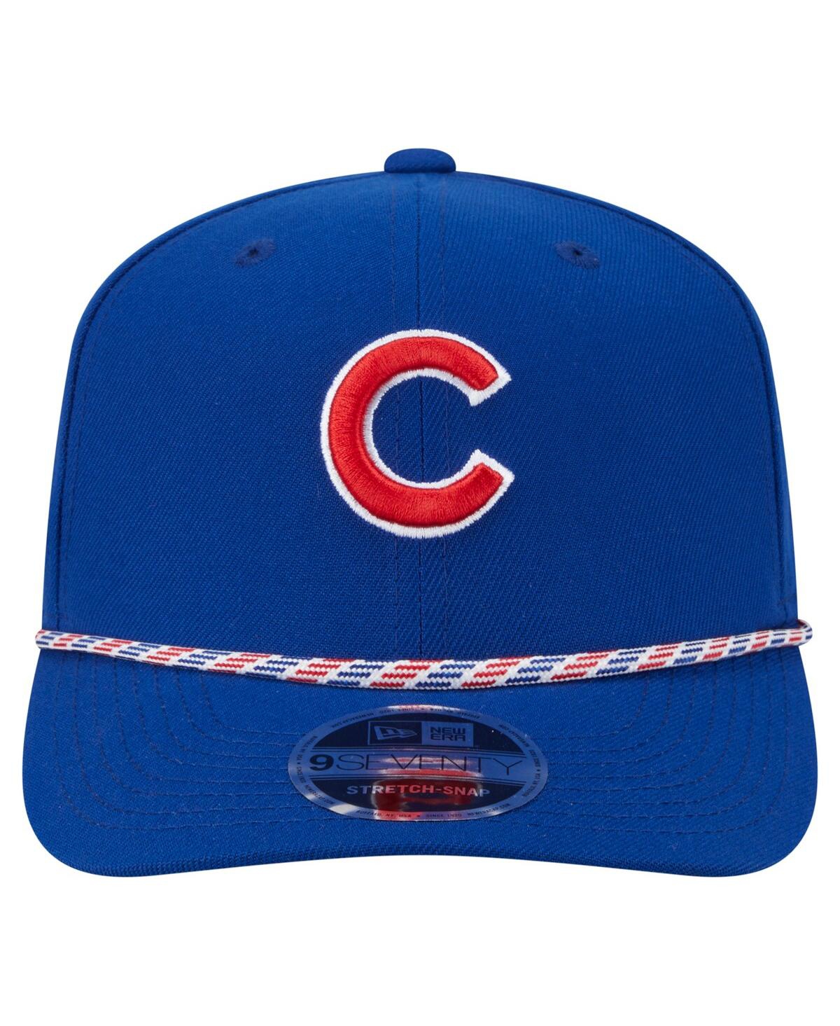 NEW ERA MEN'S ROYAL CHICAGO CUBS MULTI-ROPE 9SEVENTY STRETCH-SNAP HAT 