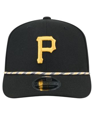 Men's Black Pittsburgh Pirates Multi-Rope 9SEVENTY Stretch-Snap Hat