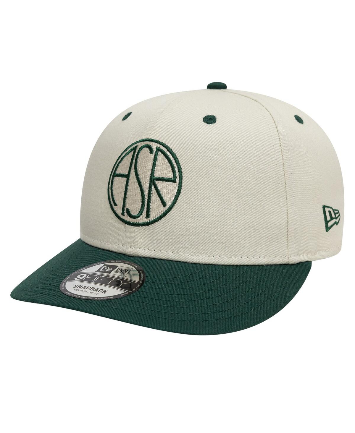 NEW ERA MEN'S TAN AS ROMA CONTRAST VISOR 9FIFTY ADJUSTABLE HAT 