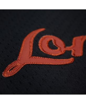 Men's Black Texas Longhorns On The Clock Full-Button Fashion Jersey