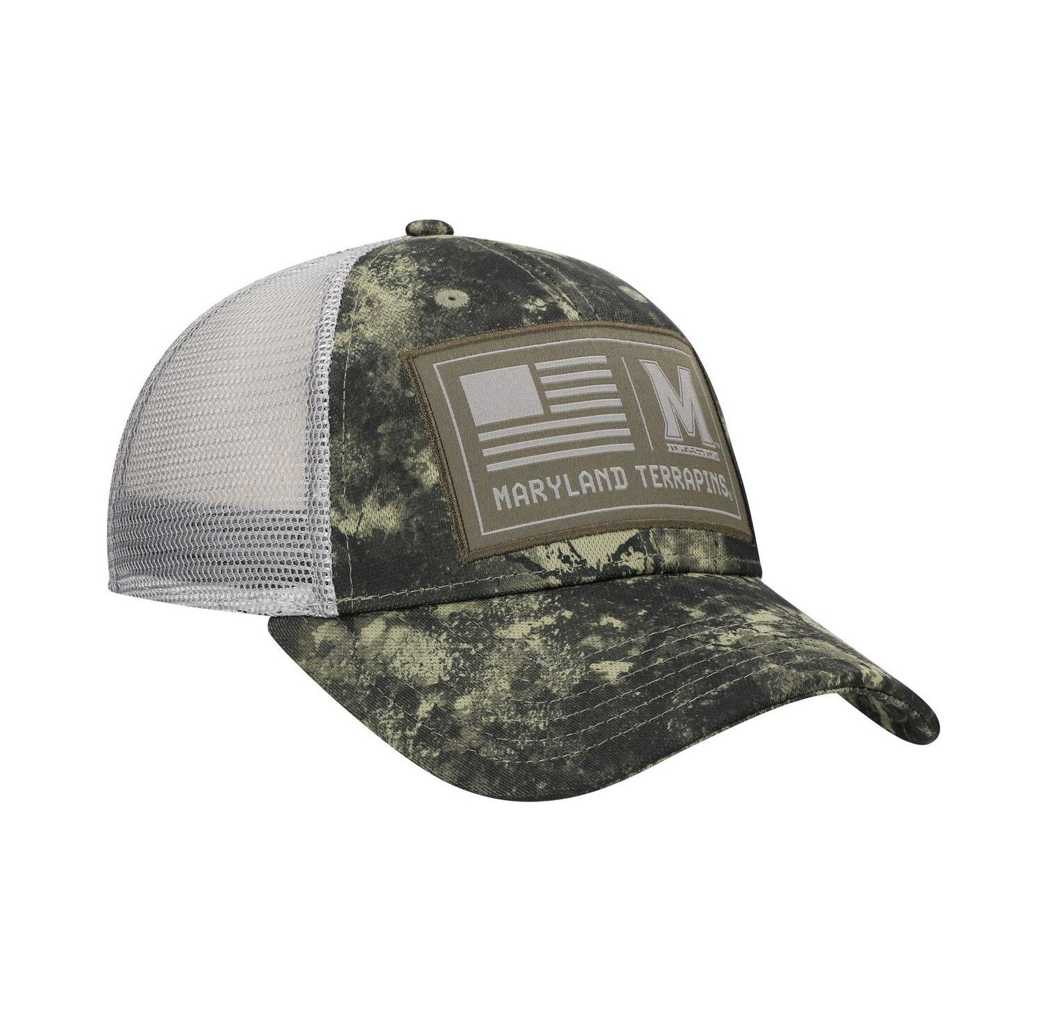 Men's Camo Maryland Terrapins Freedom Collection Blitzing Performance Trucker Hat