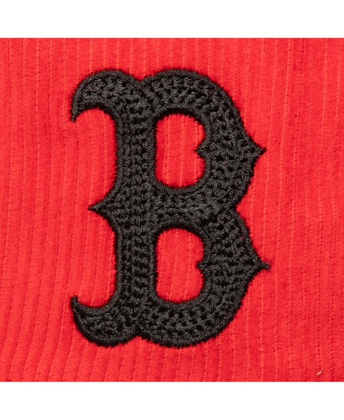 Mitchell & Ness Men's Red Boston Red Sox Corduroy Snapback Hat In Red