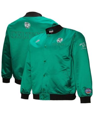 Mitchell & Ness - Men's Kelly Green Boston Celtics Hardwood Classics Team OG 3.0 Lightweight Satin Full-Snap Jacket