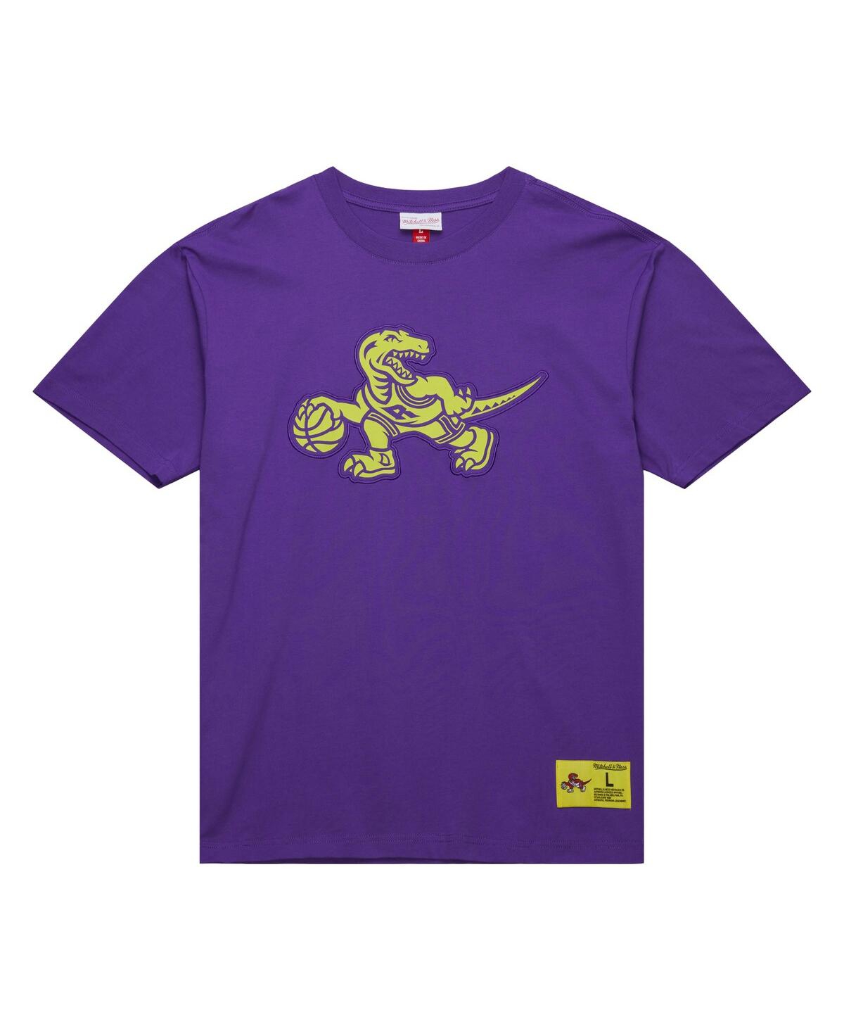 Mitchell & Ness Men's Raptors Purple Toronto Raptors Hardwood Classics Neon Nights Premium T-shirt In Purple