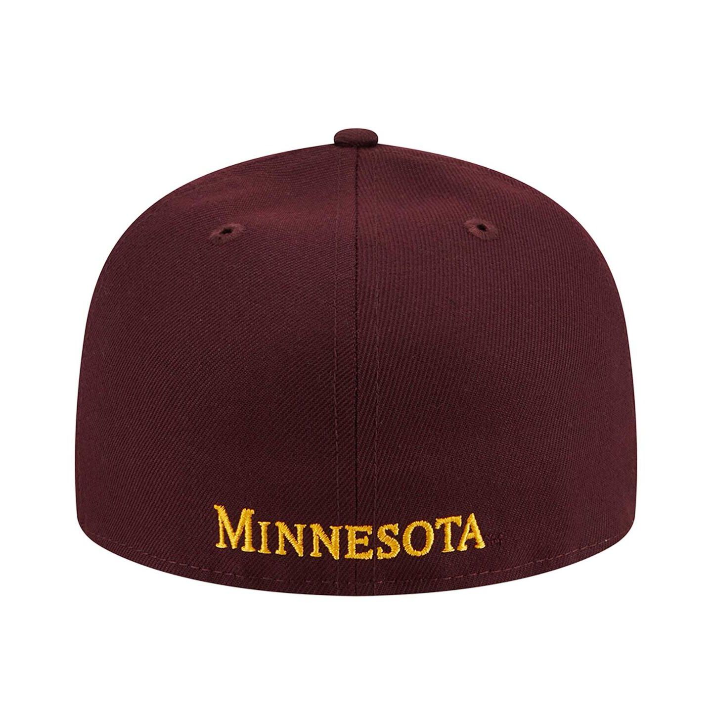 Мужская кепка New Era Maroon Minnesota Golden Gophers 59FIFTY Fitted Hat — фото 3