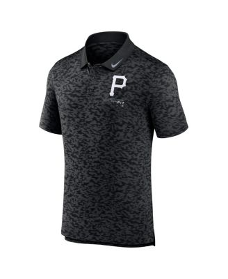 Men's Black Pittsburgh Pirates Next Level Polo Shirt