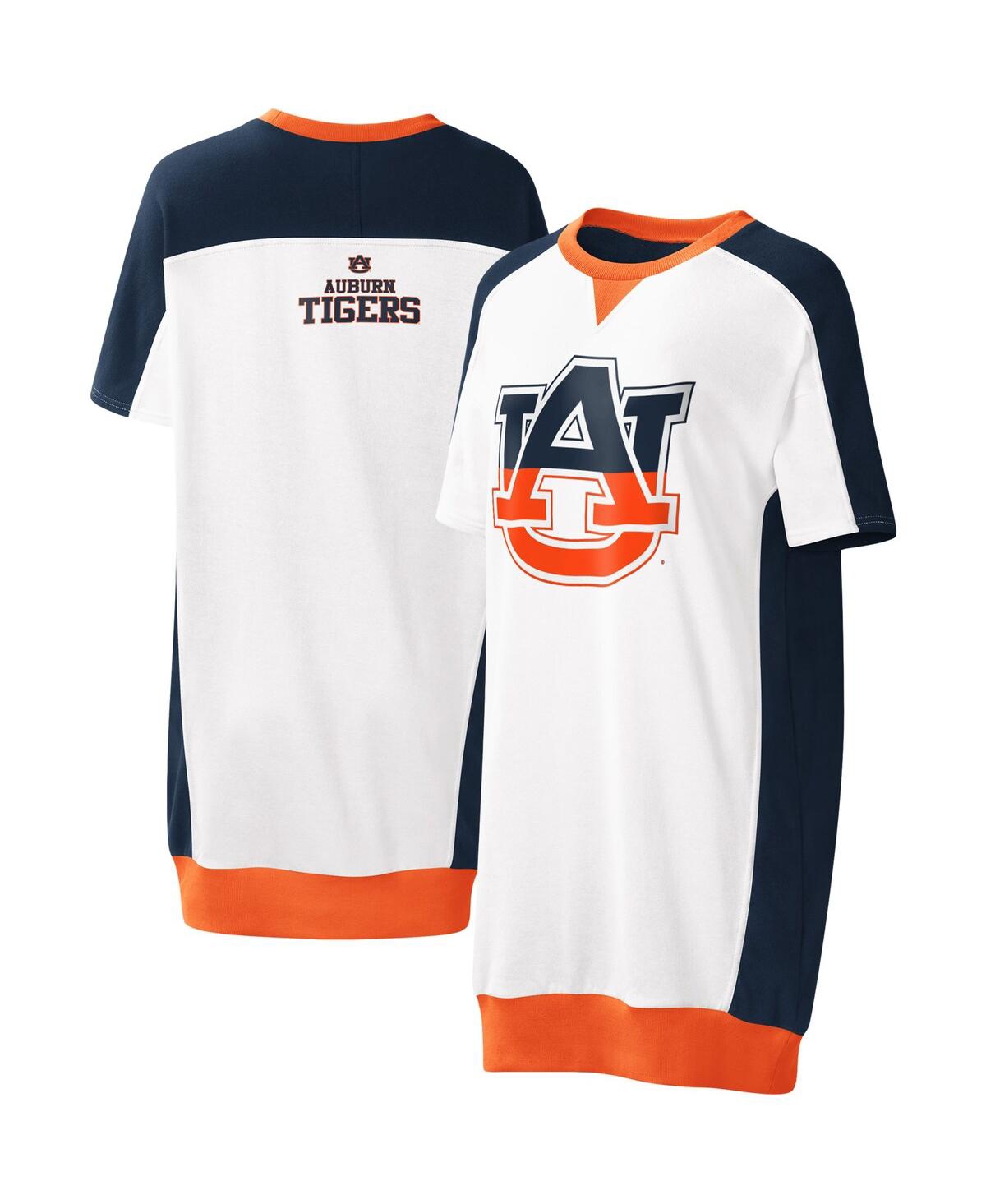 Women's White Auburn Tigers Home Run T-Shirt Dress - White