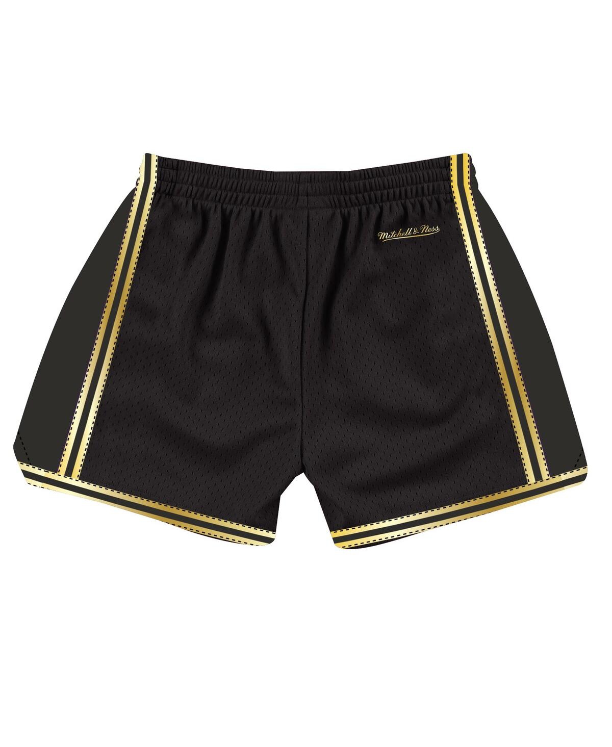 Mitchell & Ness Women's Black Los Angeles Lakers Hardwood Classics Golden Jump Shot Shorts In Black