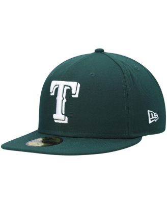 New Era - Men's Green Texas Rangers White Logo 59FIFTY Fitted Hat