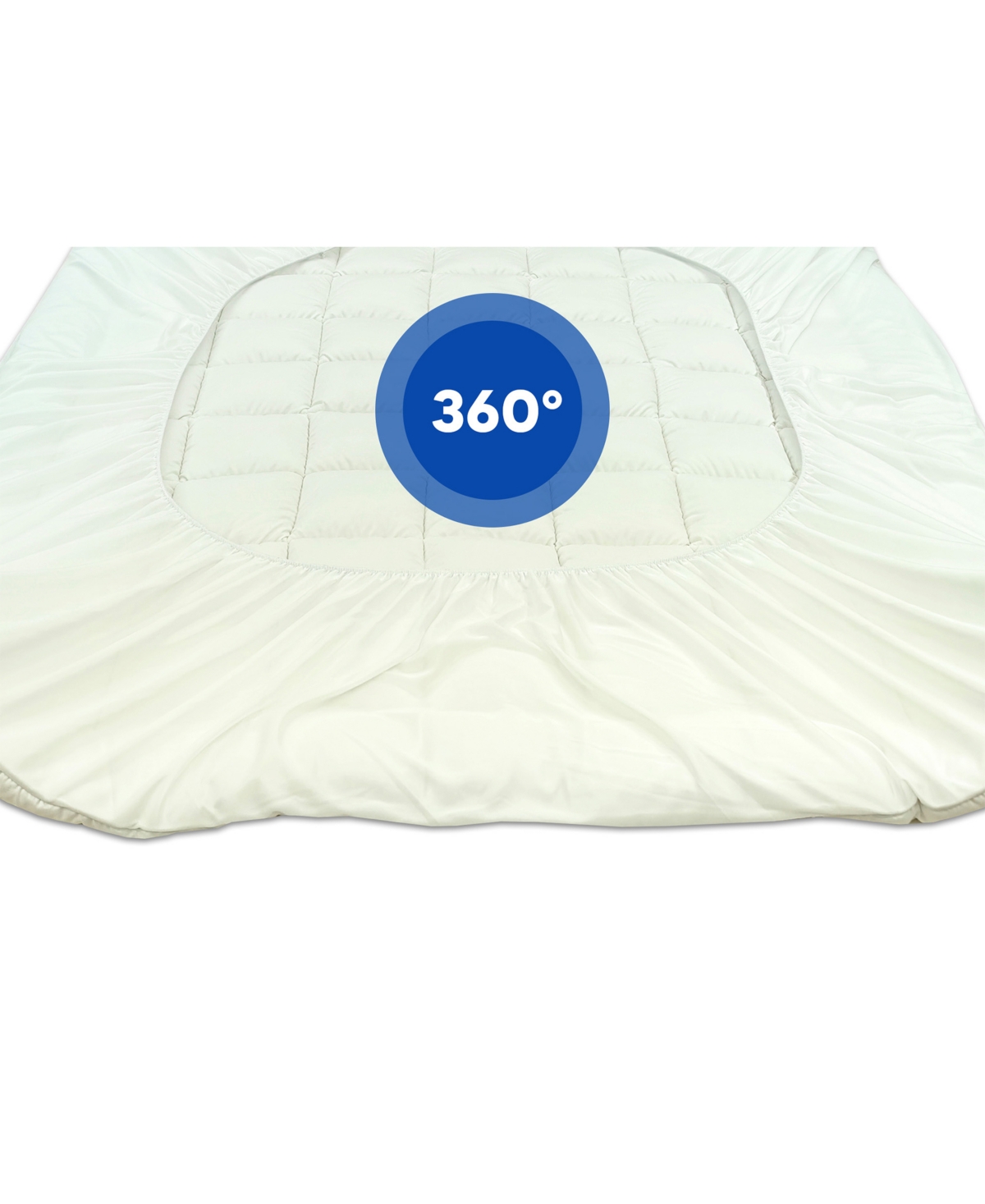 Payton Fluffy Soft Cotton Mattress Topper, Twin In White
