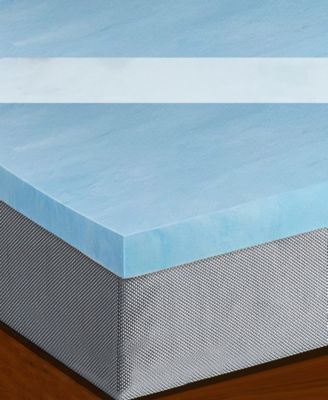 1" Gel Memory Foam Mattress Topper, Queen
