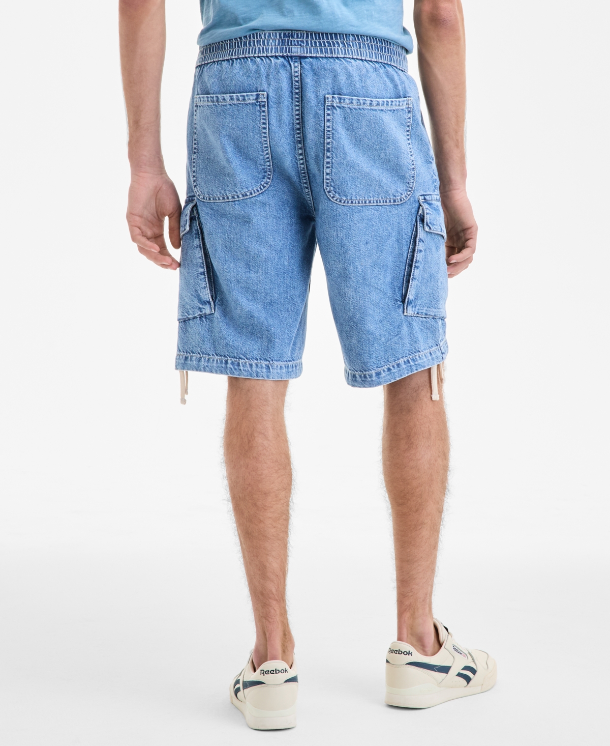 Shop Sun + Stone Men's Varech Denim 10" Cargo Shorts, Exclusively At Macy's
