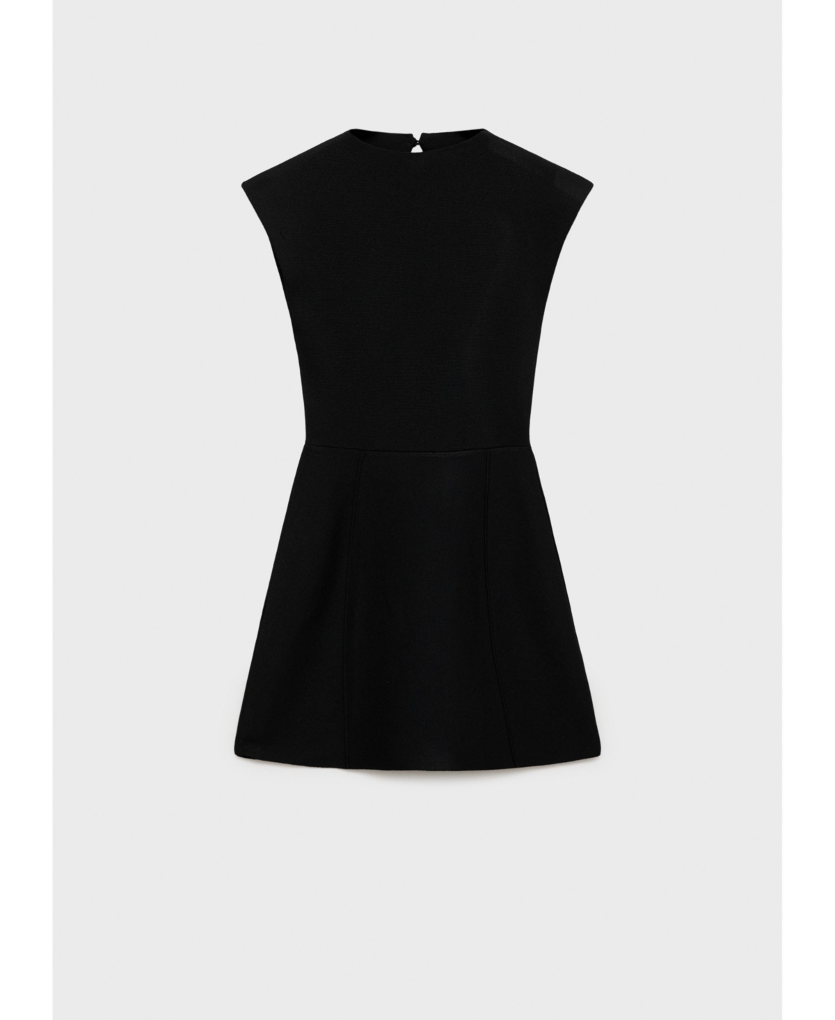 Mango Women's Short Flared Knitted Dress In Black