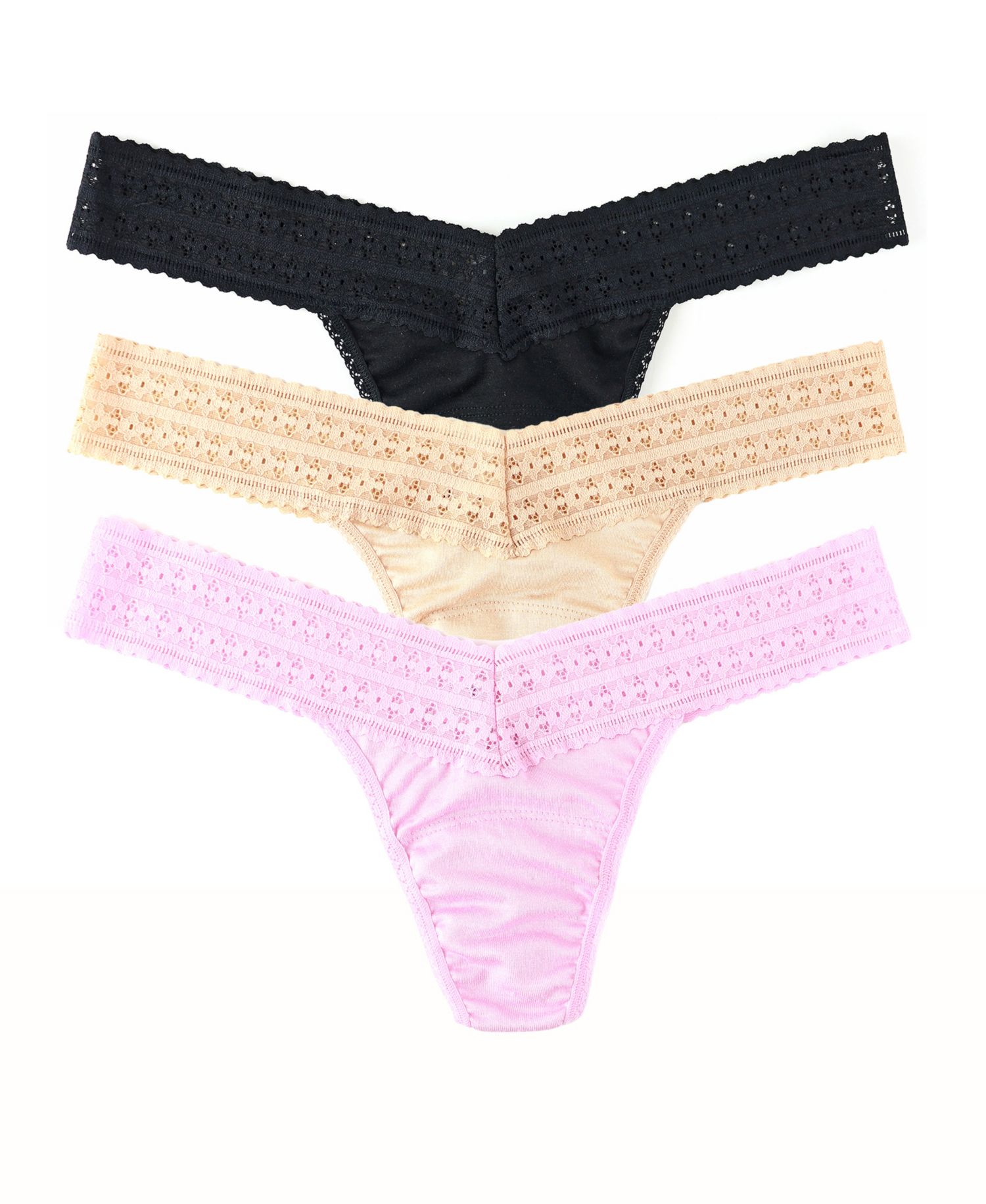 Women's Dream Ease Low Rise Thong 3 Pack