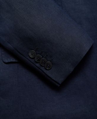 Men's Slim-Fit Tailored Linen Blazer