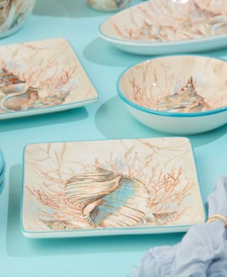 Escape to the Sea 4-Pc. Dinner Plates, Service For 4