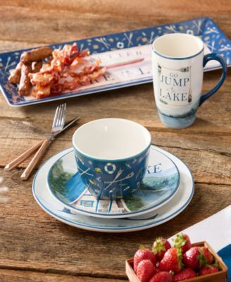 Wake At The Lake 4-Pc. Ice Cream Bowls, Service For 4