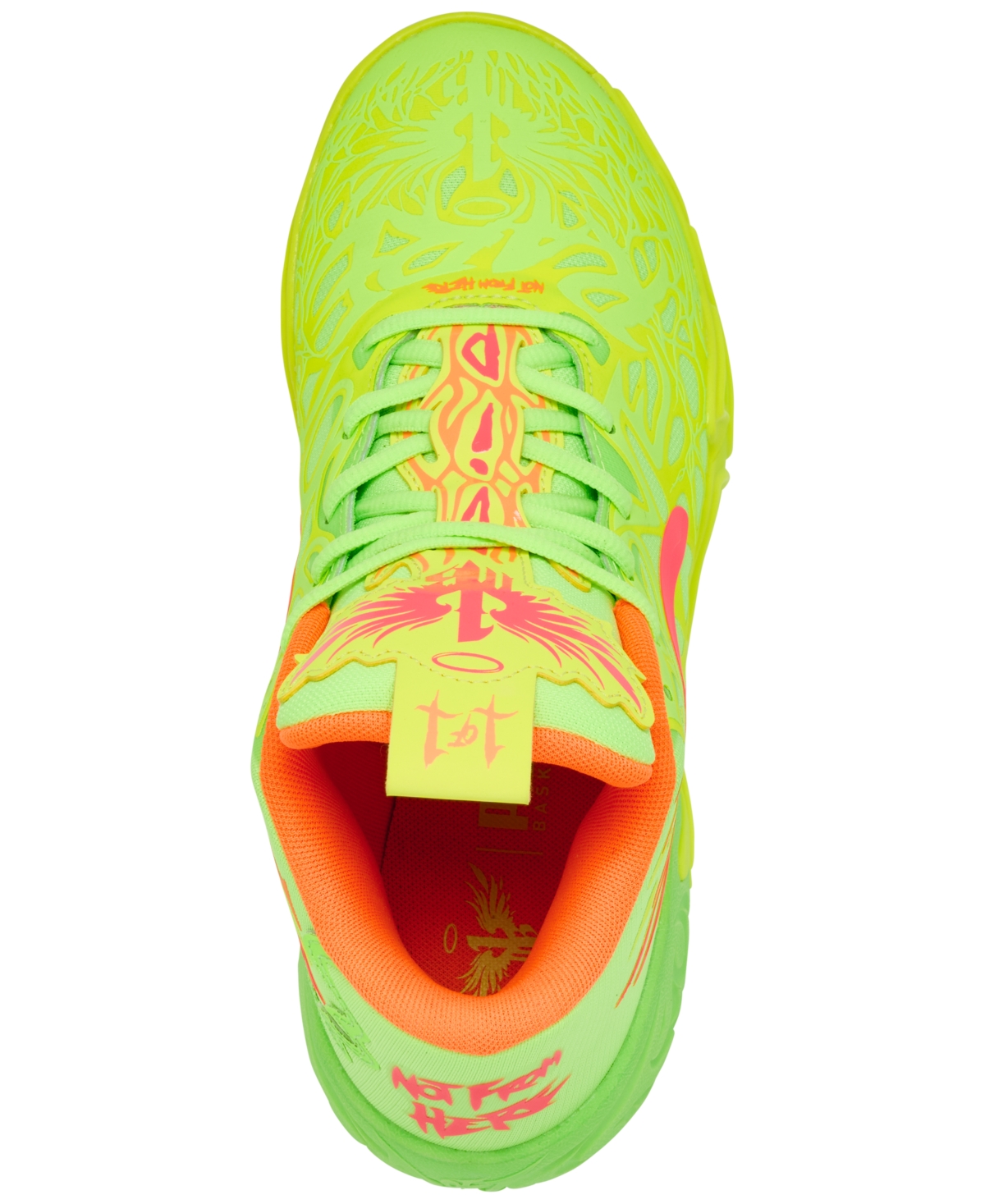 Puma Big Kids Lamelo Ball Mb.04 Basketball Sneakers From Finish Line In Neon Green,yellow