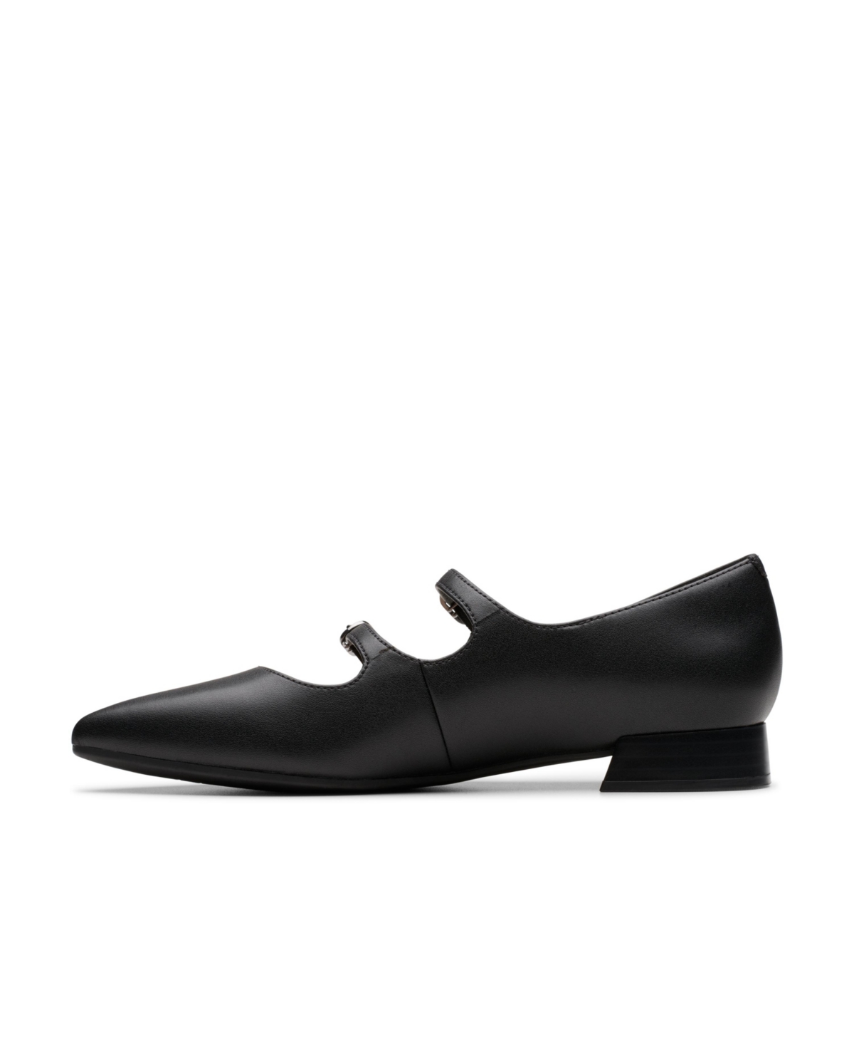 Shop Clarks Women's Natalyn Lane Mary Jane Ballet Shoes In Black Leather