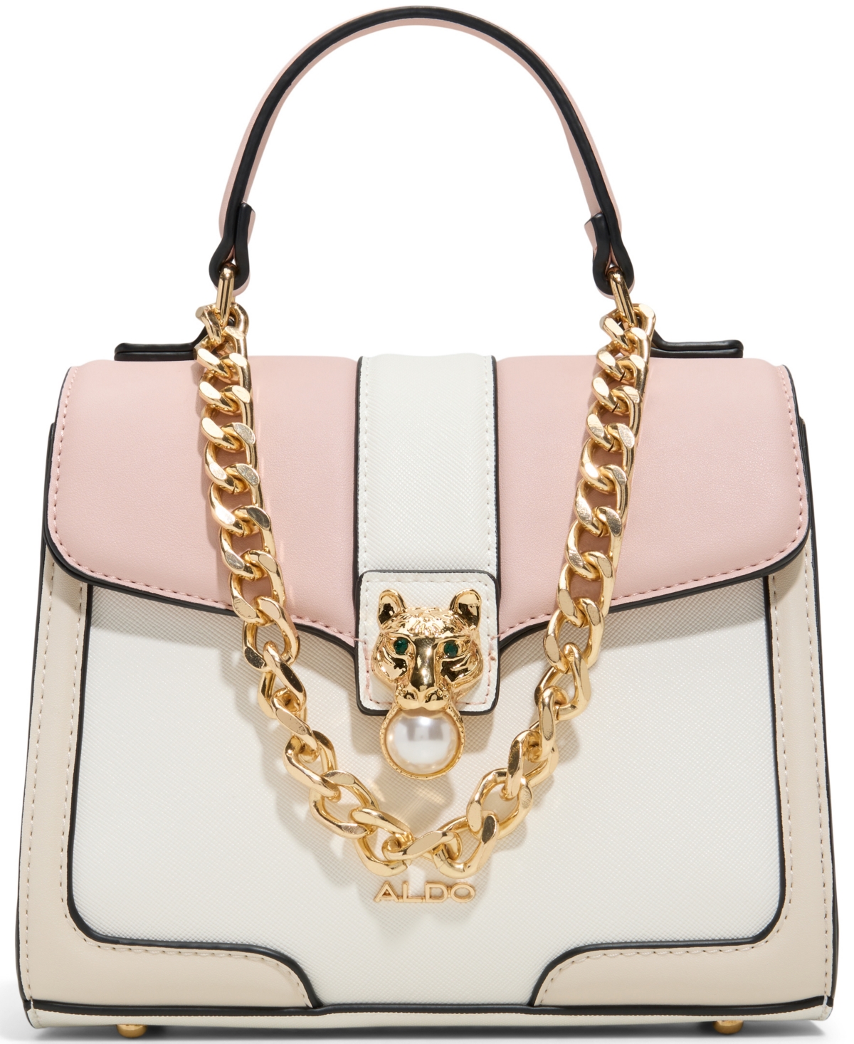 Bernius Top Handle Mini Handbag - Cream