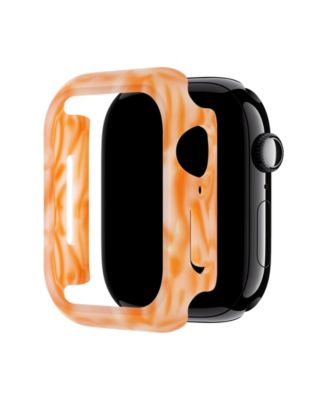 Women's Peach Marbleized Acetate Protective Band Case for Apple Watch 40mm