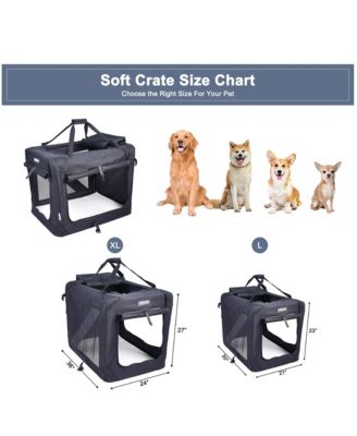 Soft Pet Crate: 30" - Black