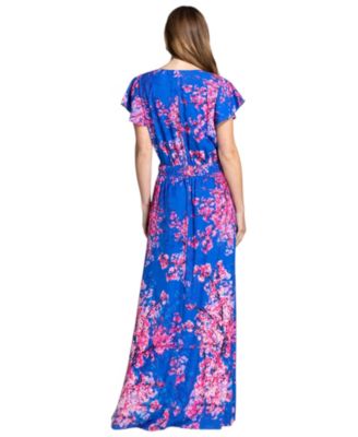 Women's Chiffon Wrap Top Maxi Dress