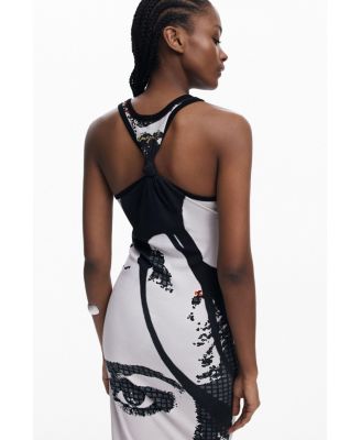 Women's Fitted midi dress face