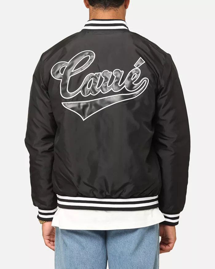Big & Tall Team Puffer Varsity Jacket, Brown, 3XL - thumbnail 6