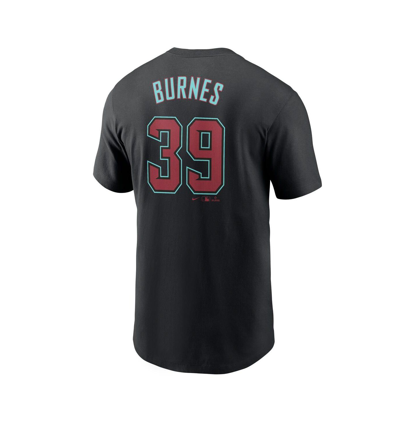 Мужская футболка Nike Corbin Burnes Black Arizona Diamondbacks Fuse Name & Number — фото 3