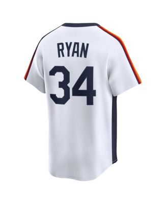 Men's Nolan Ryan White Houston Astros Throwback Cooperstown Collection Limited Jersey