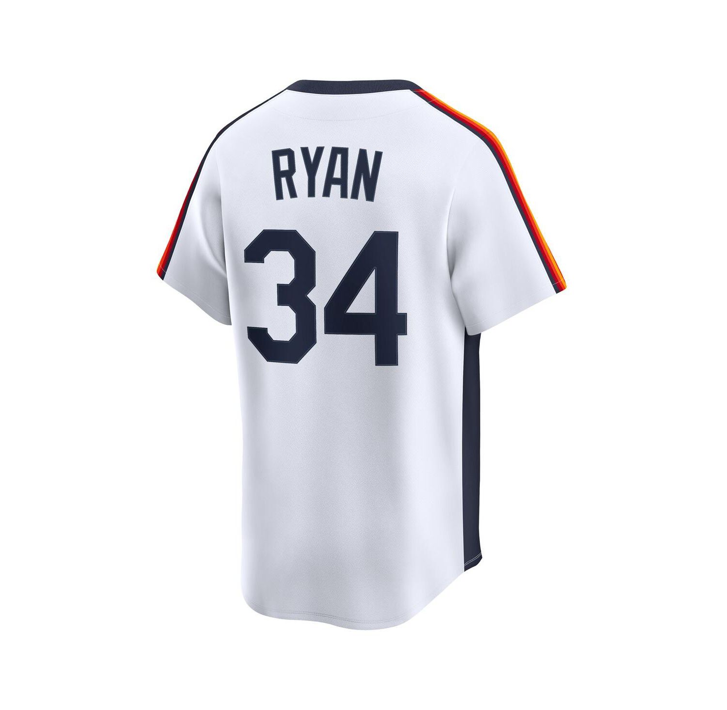 Men's Nolan Ryan White Houston Astros Throwback Cooperstown Collection Limited Jersey