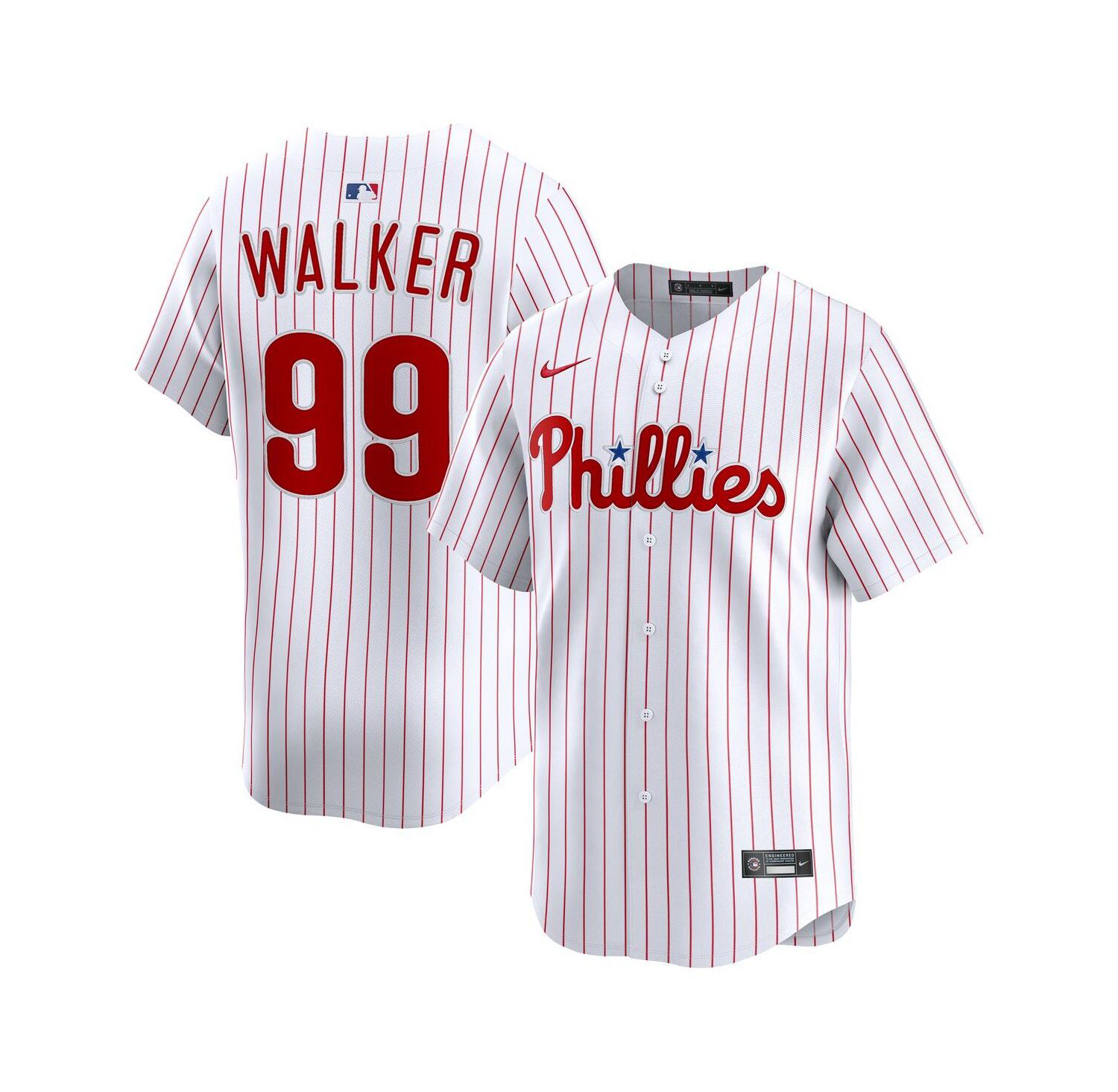 Men's Taijuan Walker White Philadelphia Phillies Alternate Limited Player Jersey