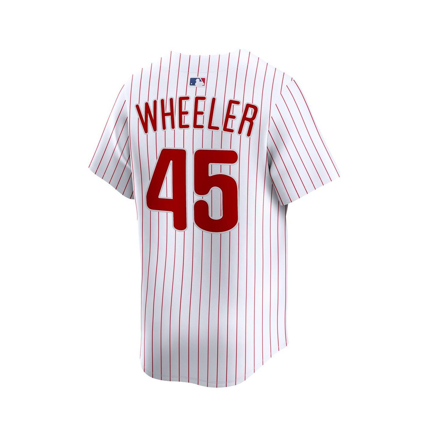 Мужской топ Nike Zack Wheeler White Philadelphia Phillies Home Limited Player Jersey — фото 2